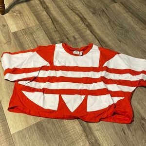 Adidas Red Logo Crop